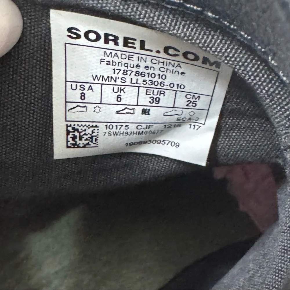 Sorel Danica Waterproof Black Leather Ankle Booties Ss 8 - Picture 12 of 13